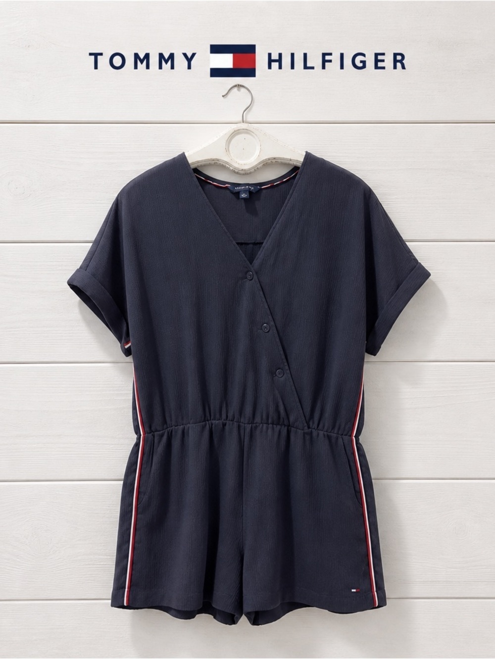 Tommy Hilfiger Navy Romper – Size 18